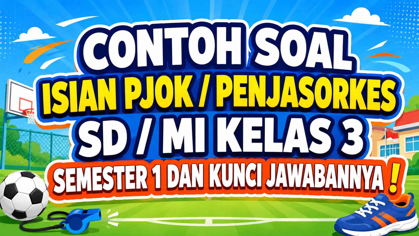 Contoh Soal Isian PJOK Kelas 3 Semester 1 dan Kunci Jawaban