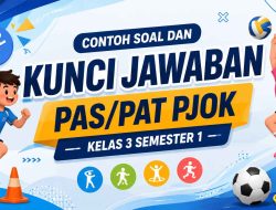 Contoh Soal PJOK dan Kunci jawaban PJOK Kelas 3 Tema 3 Semester 1