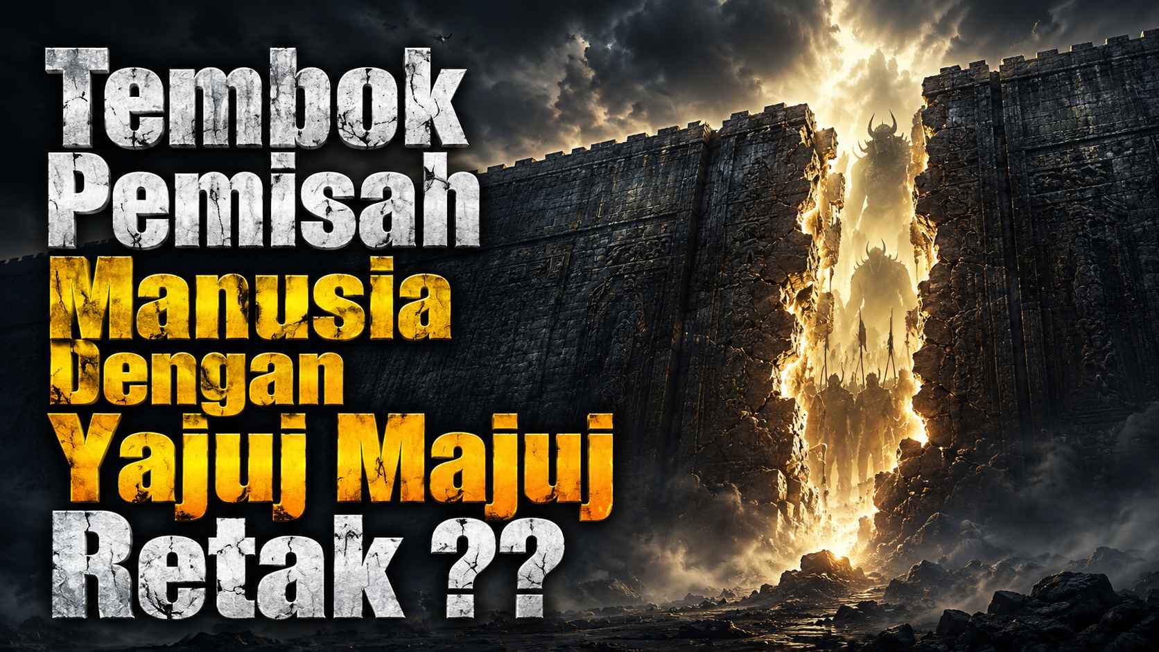 Benarkah Tembok Pemisah Manusia dengan Yajuj Majuj Retak?