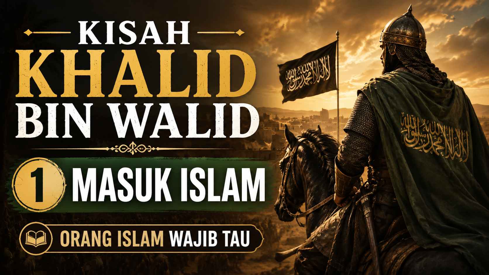 Kisah Khalid bin Walid 1 – Masuk Islam | Orang islam wajib tau