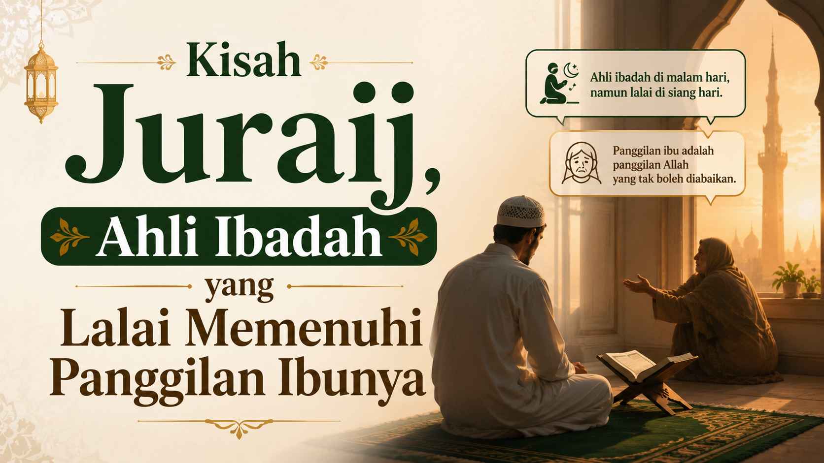 Kisah Juraij, Ahli Ibadah yang Justru Durhaka kepada Ibunya