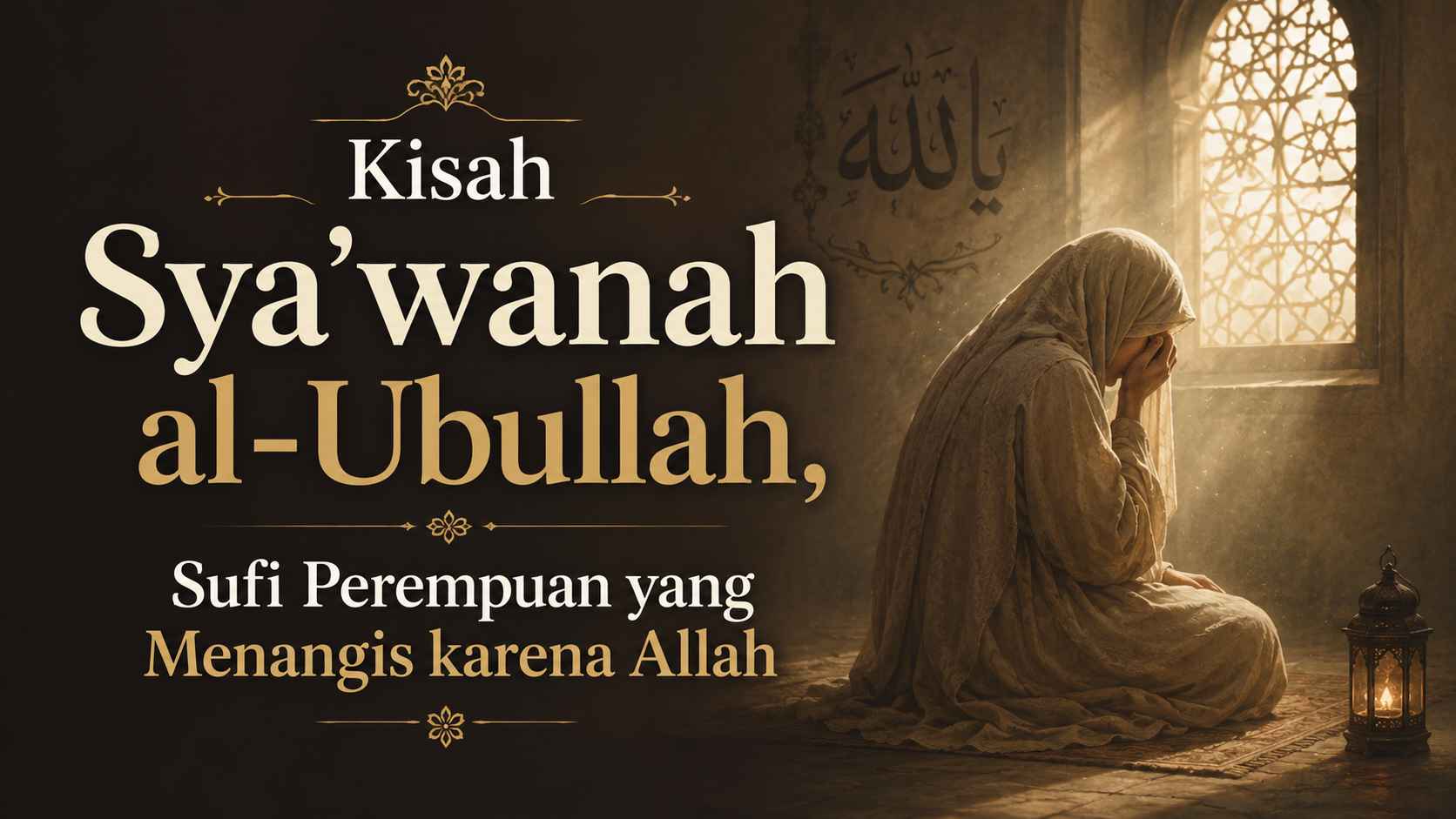 Kisah Sya’wanah al-Ubullah, Sufi Perempuan yang Menangis karena Allah