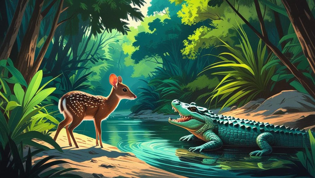 kancil dan buaya cerita anak-anak