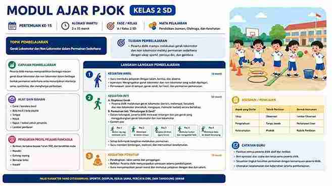 Modul Ajar Pjok Kelas 2 SD Pertemuan ke 15