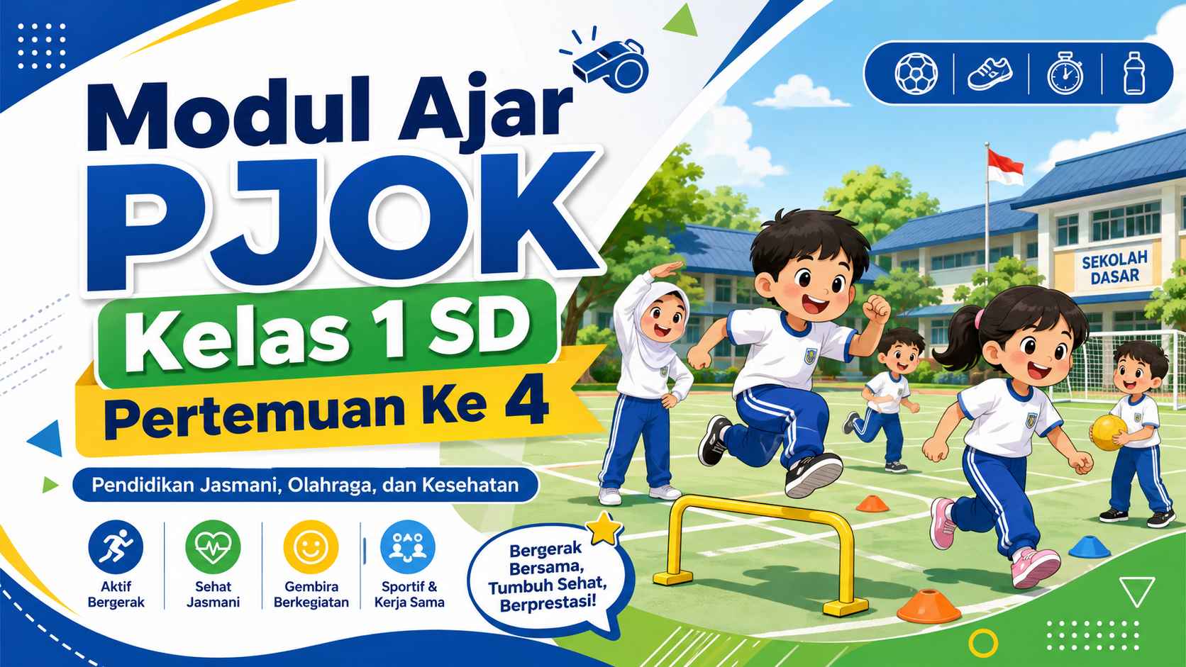 Modul Ajar PJOK Kelas 1 SD Pertemuan Ke 5