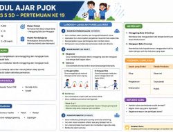 Modul Ajar PJOK kelas 5 SD Pertemuan Ke 19