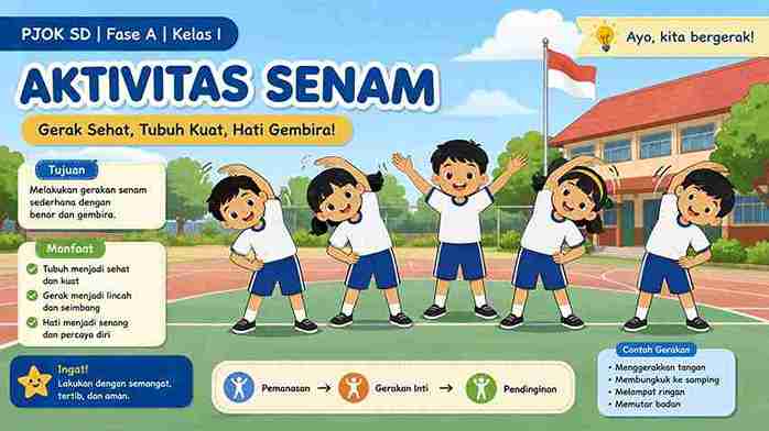 PJOK SD Fase A Kelas I: Aktivitas Senam