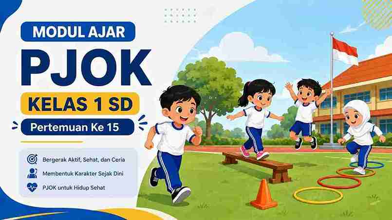 Modul Ajar PJOK Kelas 1 SD Pertemuan Ke 15