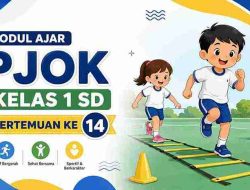 Modul Ajar PJOK Kelas 1 SD Pertemuan Ke 14