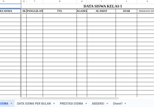Download Daftar Hadir Kelas Kurikulum Merdeka 2025