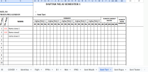 Download Daftar Nilai Kurikulum Merdeka 2025
