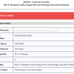 Modul Ajar Seni Rupa SD Kelas 6 Bab 9 Mengenal Aneka Ragam Hias dari Berbagai Daerah di Indonesia