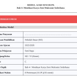 Modul Ajar Seni Rupa SD Kelas 6 Bab 4 Membuat Karya Seni Makrame Sederhana