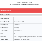 Modul Ajar Seni Rupa SD Kelas 6 Bab 3 Mengenal dan Mengeksplorasi Ikatan serta Simpul