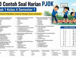 20 Contoh Soal Harian PJOK Bab 1 Kelas 4 Semester 1 Kurikulum Merdeka, Disertai dengan Kunci Jawaban