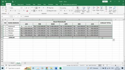 Rumus Excel Penjumlahan Total 10 Rumus Excel Penjumlahan Total