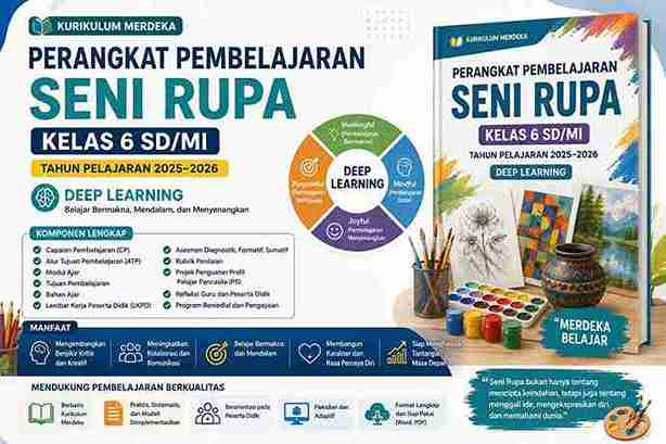 Perangkat Pembelajaran Seni Rupa Kelas 6 Tahun 2025-2026 Deep Learning