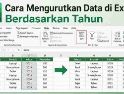 Cara Mengurutkan Data di Excel Berdasarkan Tahun