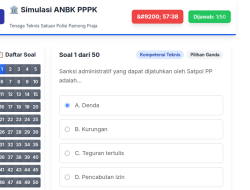 50 Latihan Soal PPPK Tenaga Teknis Satpol PP
