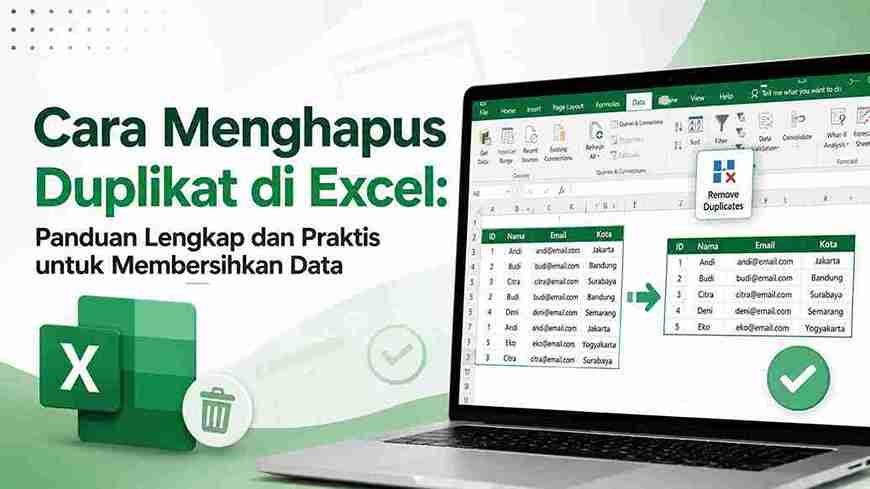 Cara Menghapus Duplikat di Excel