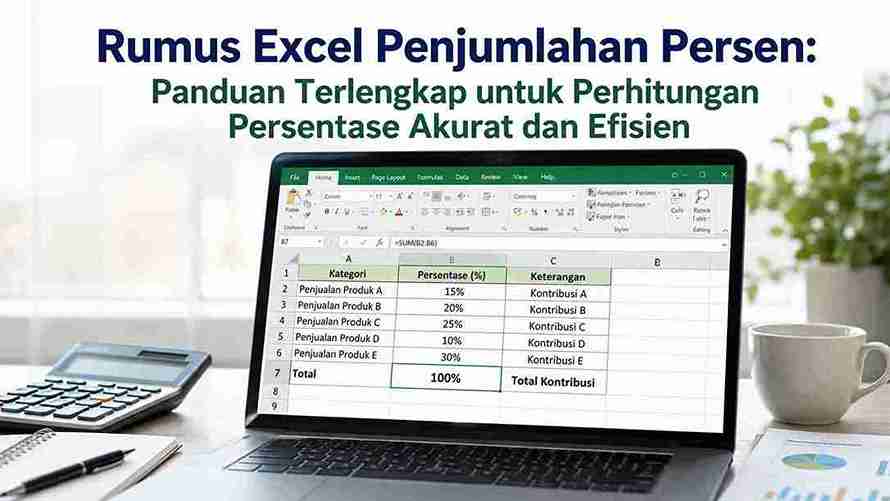 Rumus Excel Penjumlahan dan Pembagian