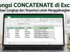 Fungsi CONCATENATE di Excel