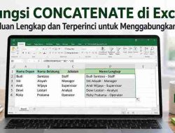 Fungsi CONCATENATE di Excel