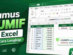 Rumus SUMIF di Excel Secara Lengkap