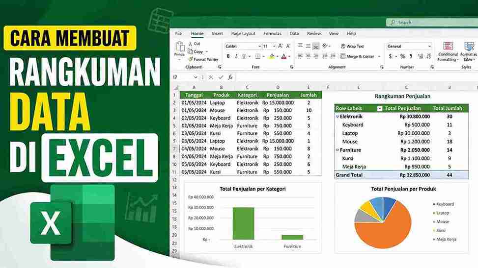 Cara Membuat Rangkuman Data di Excel
