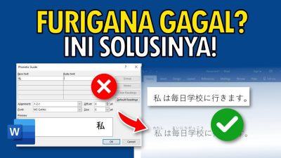 Cara Menambahkan FURIGANA di Microsoft Word