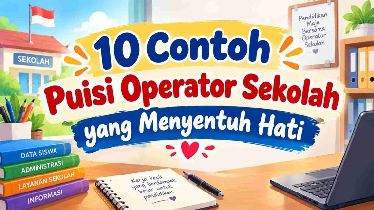 10 Contoh Puisi Operator Sekolah yang Menyentuh Hati