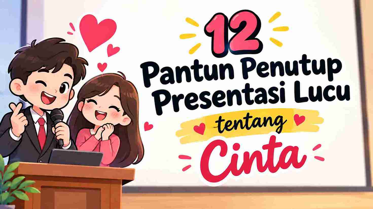 12 Pantun Penutup Presentasi Lucu tentang Cinta
