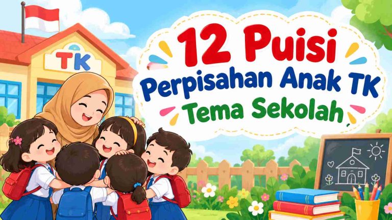 12 Puisi Perpisahan Anak TK Tema Sekolah