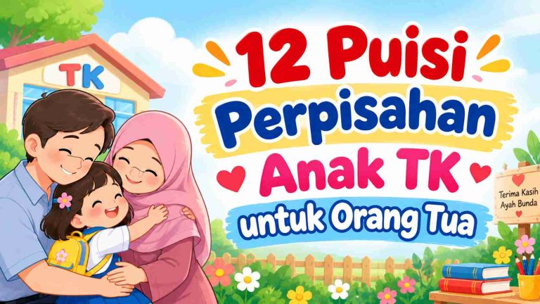 12 Puisi Perpisahan Anak TK untuk Orang Tua