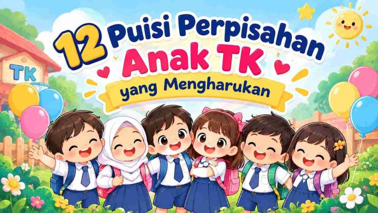 12 Puisi Perpisahan Anak TK yang Mengharukan