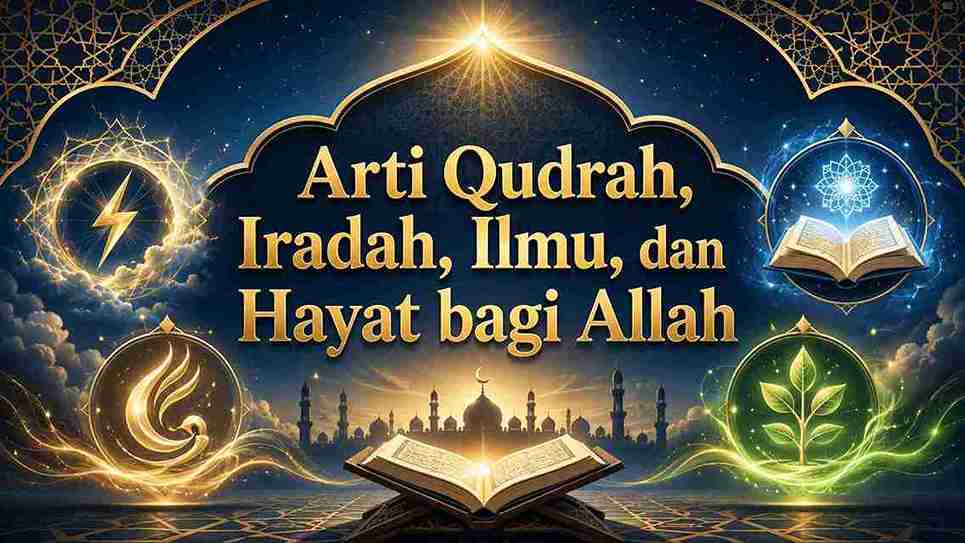 Arti Qudrah, Iradah, Ilmu, dan Hayat bagi Allah