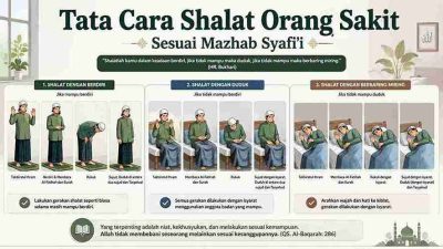 Tata Cara Shalat Orang Sakit Sesuai Mazhab Syafi’i