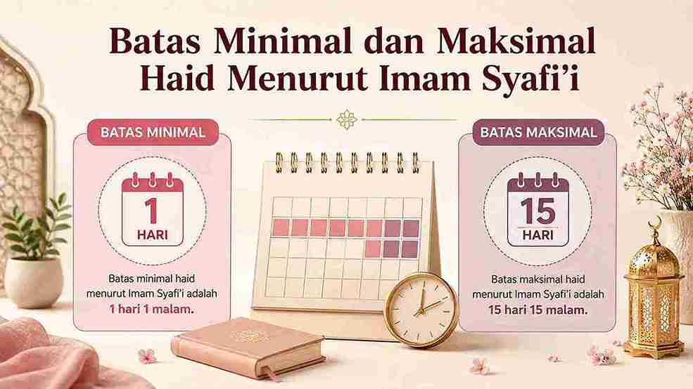 Batas Minimal dan Maksimal Haid Menurut Imam Syafi’i 2 Batas Minimal dan Maksimal Haid Menurut Imam Syafi’i
