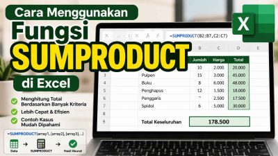 Cara Menggunakan Fungsi SUMPRODUCT di Excel