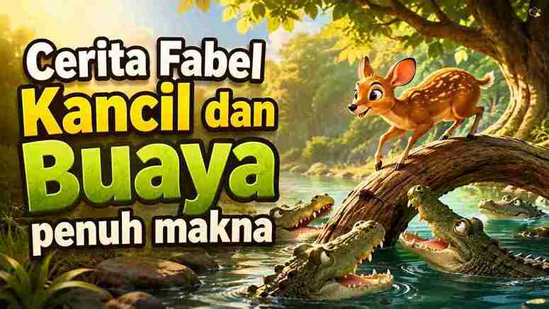 Cerita Fabel Kancil dan Buaya penuh makna