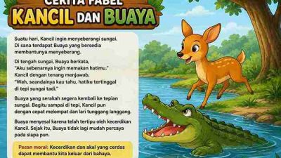 Cerita Fabel Kancil dan Buaya Singkat