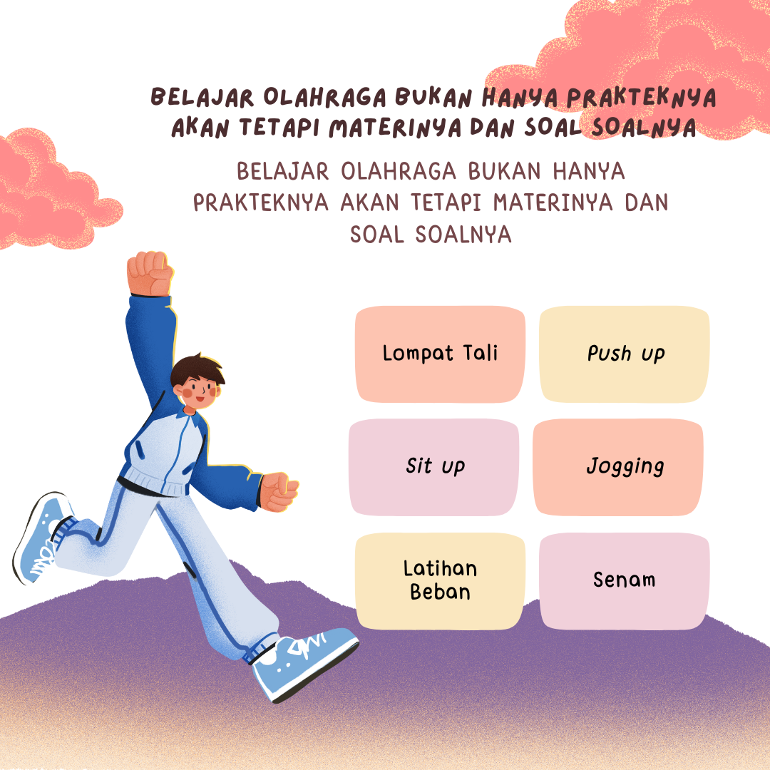 Pastel Illustration Sports during a Pandemic Instagram Post