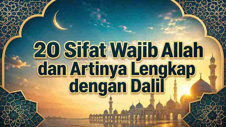 20 Sifat Wajib Allah dan Artinya Lengkap dengan Dalil