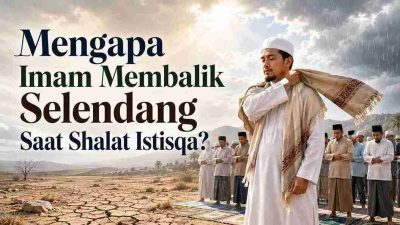Mengapa Imam Membalik Selendang Saat Shalat Istisqa?