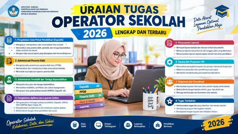 Uraian Tugas Operator Sekolah Terbaru 2026