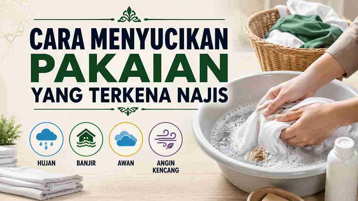 Cara Menyucikan Pakaian yang Terkena Najis