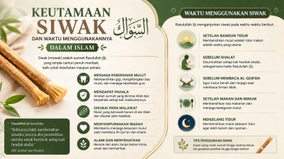 Keutamaan Siwak dan Waktu Menggunakannya dalam Islam