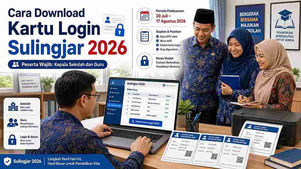 Cara Download Kartu Login Sulingjar 2026