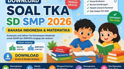Download Soal TKA SD SMP 2026 Bahasa Indonesia dan Matematika