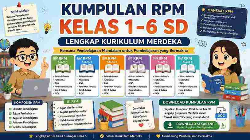Kumpulan RPM Kelas 1–6 SD
